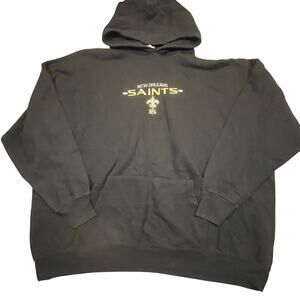 New Orleans Saints NFL Pullover Hoodie Black Football Fan Sweatshirt Men 4XL